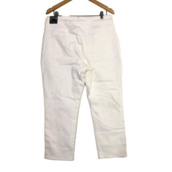 J. Crew Curvy Essential Jeans Straight Leg All Day Stretch White NWT Size 33 - Picture 5 of 11